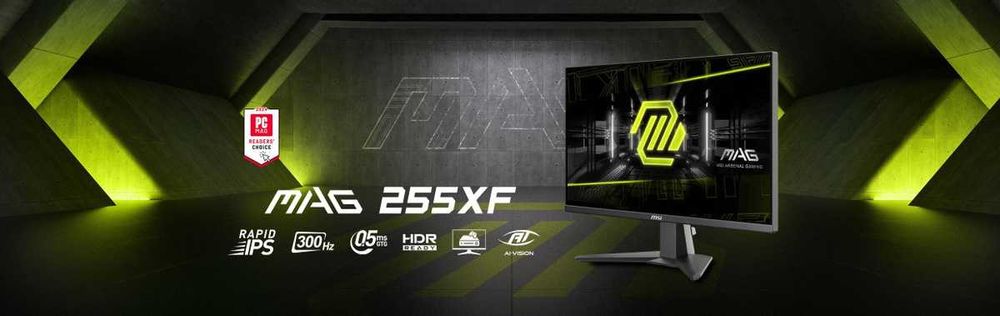 MSI MAG 255XF / 24.5" / 300Hz / FULLHD / IPS / 0.5ms / HDR Ready