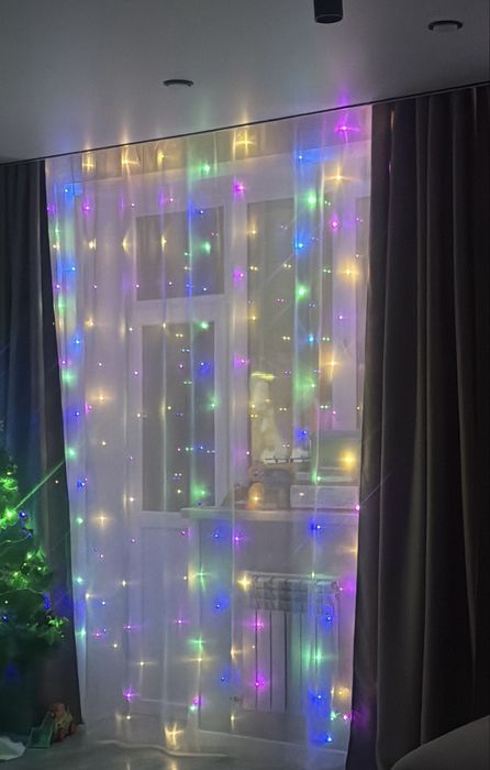 Гирлянда - шторка