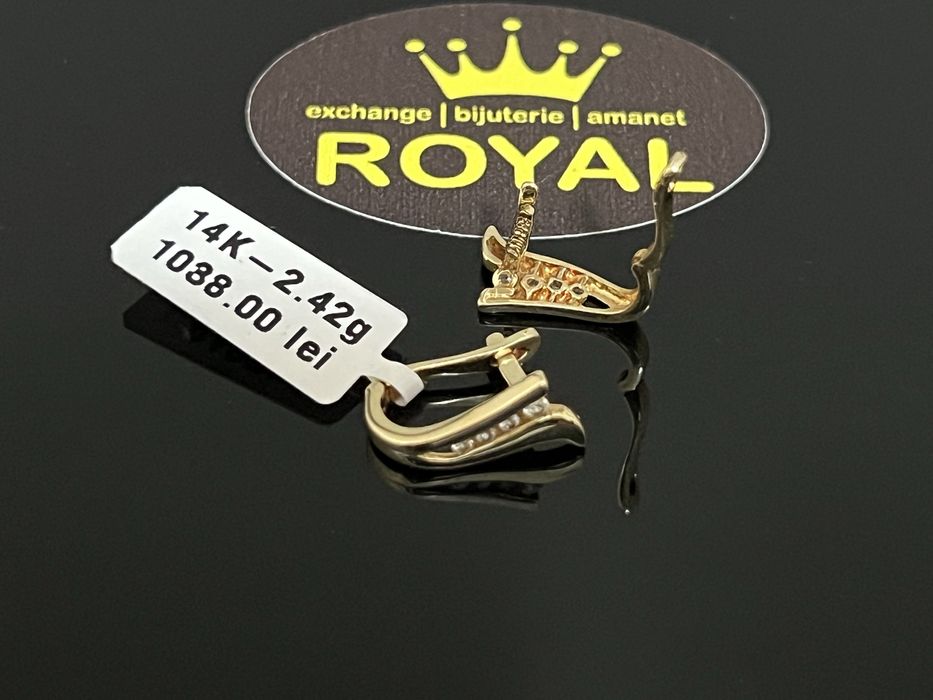 Bijuteria Royal CB : Cercei dama aur 14k 2,42 grame