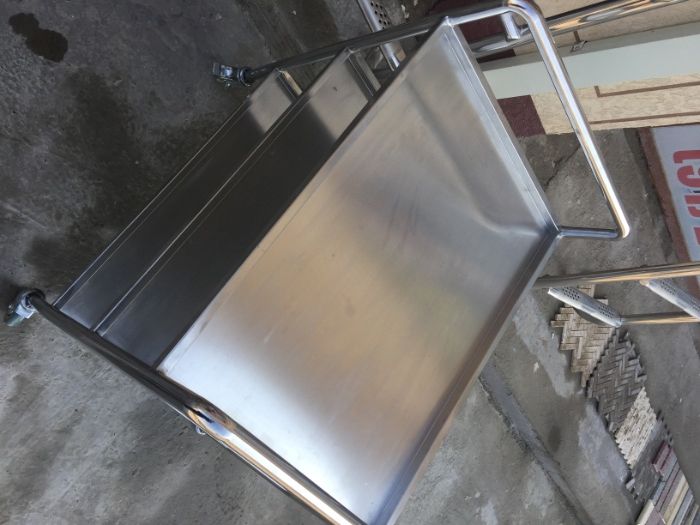 Стол мойка стеллаж из нержавейки