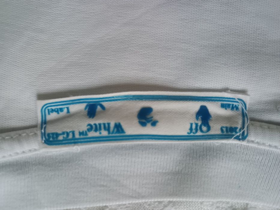 OFF-WHITE Pioneer DJ T-shirt alb original rar – streetwear