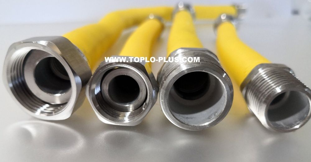 Мека връзка за газ 3/4 м/ж 200-400мм