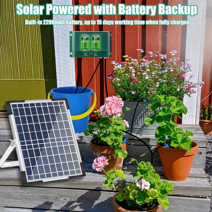 Lewisia 10W Соларен комплект за автоматично капково напояване