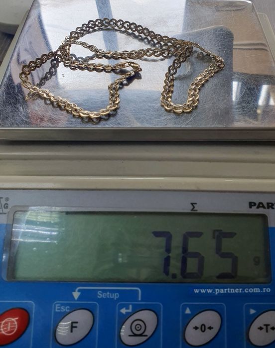 Lanț din aur de 14K model deosebit – lungime 50 cm – gramaj 7,65 g