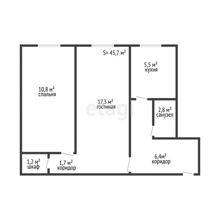 Продаётся 2-комнатная квартира. Этаж: 4 из 4. ул. МОЛДАГУЛОВА.