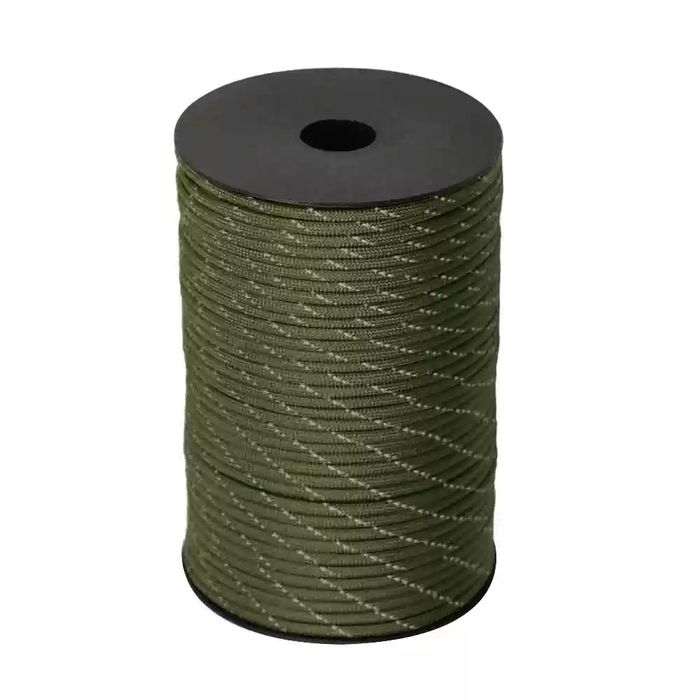 Паракорд 550 въже с рефлектиращи нишки, 4мм, 7 нишков, 50 метра ролка