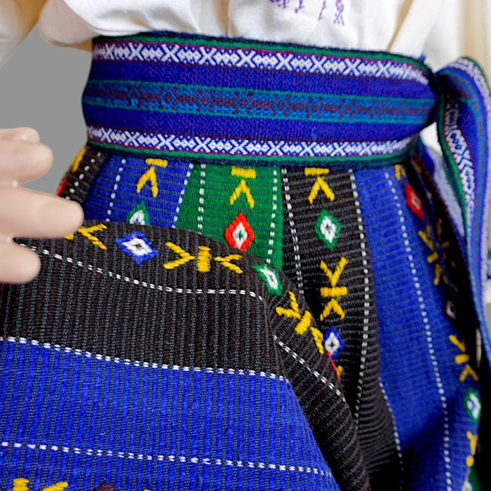 Costum popular vechi cu valnic de lana masura S-M