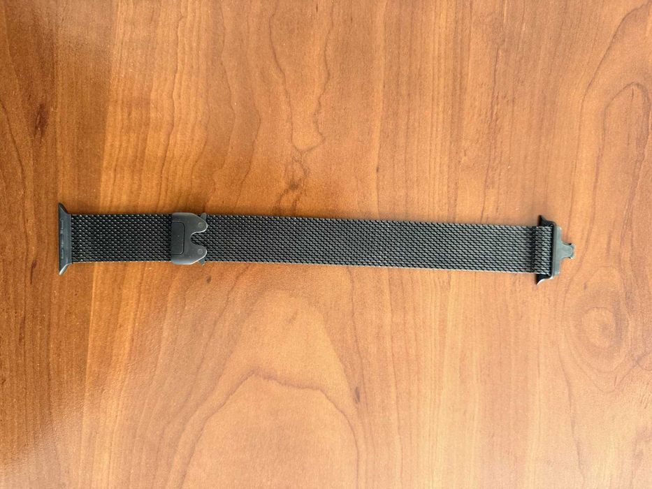 Curea Apple Watch Ultra Titanium Milanese Loop Black 49mm L Originala