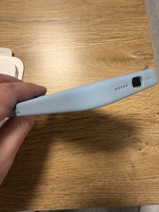 Husa originala Apple iPhone 15 Pro Silicon Case Light Blue – MagSafe