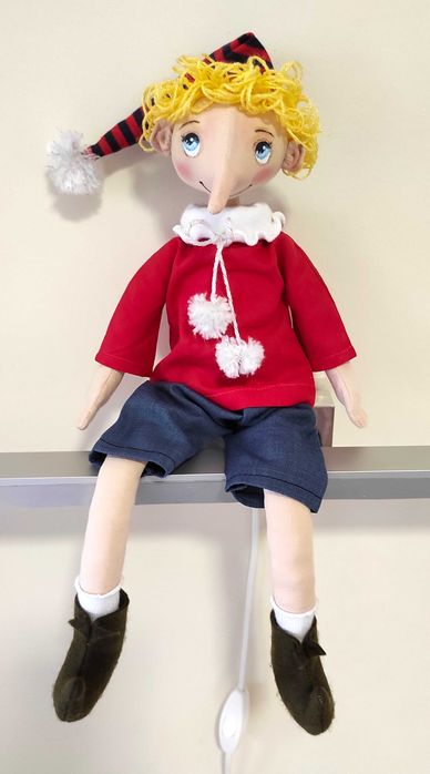 Кукла Пинокио. Ръчна изработка.