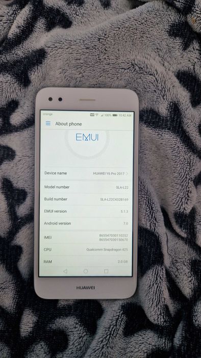 Vand Telefon Huawei Y6 PRO 2017 mare 4G/LTE !! Liber Retea !! la 150lei