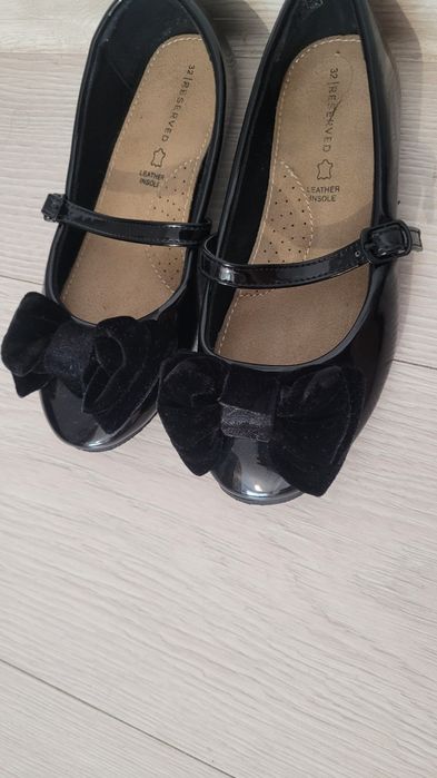 Balerini negri piele lacuita impecabili copii Masura 32