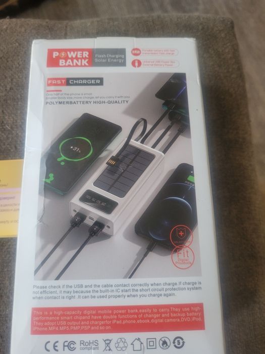 Прода повербанк с солнечной  панелей