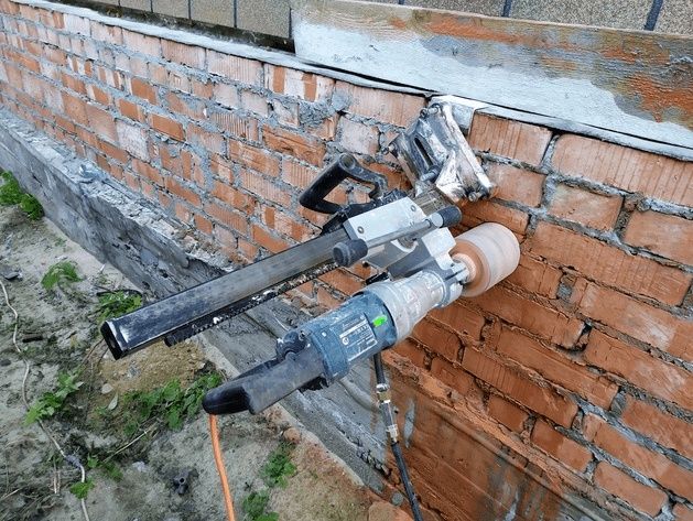 Алмазное сверление 250мм сухой тешиш пылесос девор бетон тешиш перфора