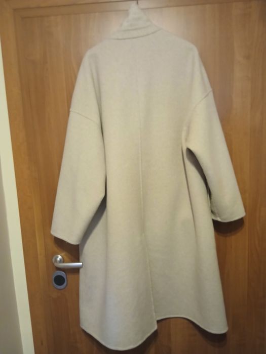 MANGO преходно палто с вълна