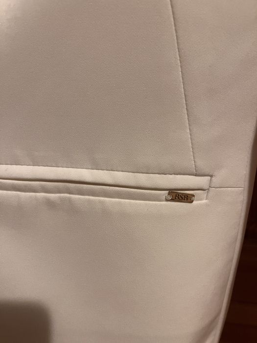 Снежно бяло сако BSB