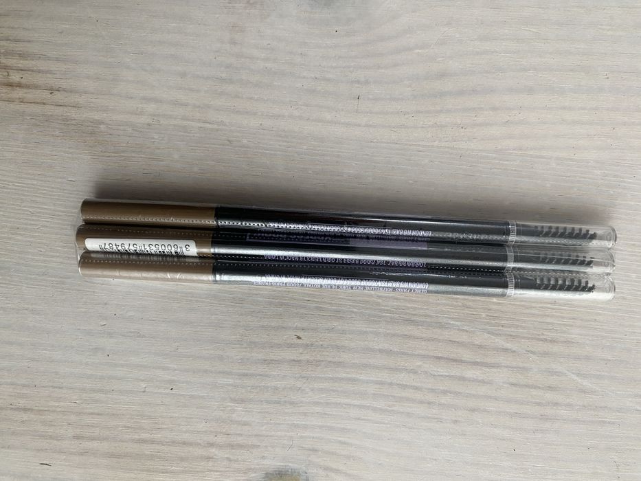 Set 3 creioane sprancene Maybelline Express Brow Ultra Slim - Blonde