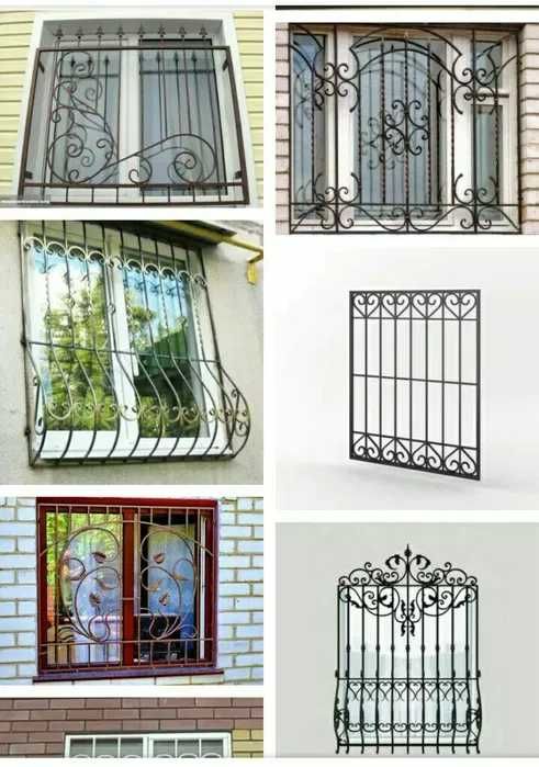 Решетки на ОКНА, Panjaralar, Козырек перила, навес, решотка, kovka