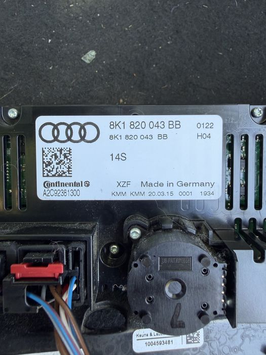 Управление за Климатроник Audi Q5 (8R) фейслифт | 8K1820043BB | Continental