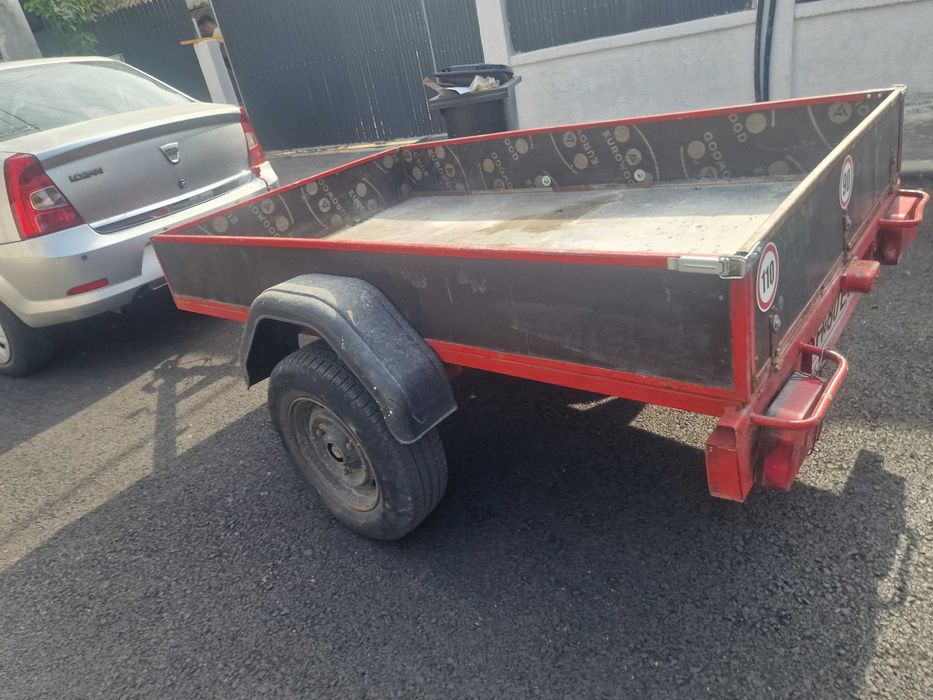 REMORCA 750KG Inmatriculata RO cu O AXA sau DOUA ITP+FISCAL