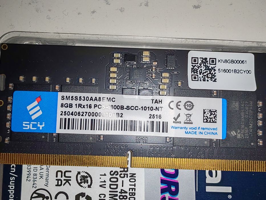 Vand memorie laptop 8 GB -4800B Mhz