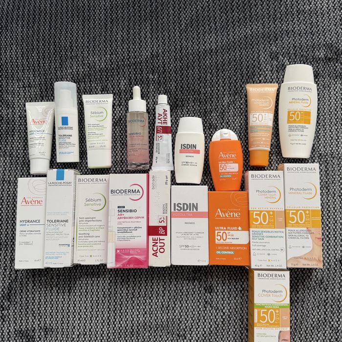 La Roche Posay, Bioderma, Eucerin, ISDIN, AVENE Козметика