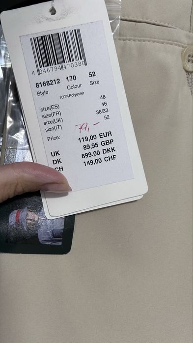 Pantaloni GOLFINO bărbați, noi cu etichetă