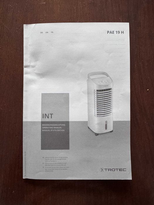 Климатична система с отопление охлаждане овлажняване Trotec PAE19H 4в1