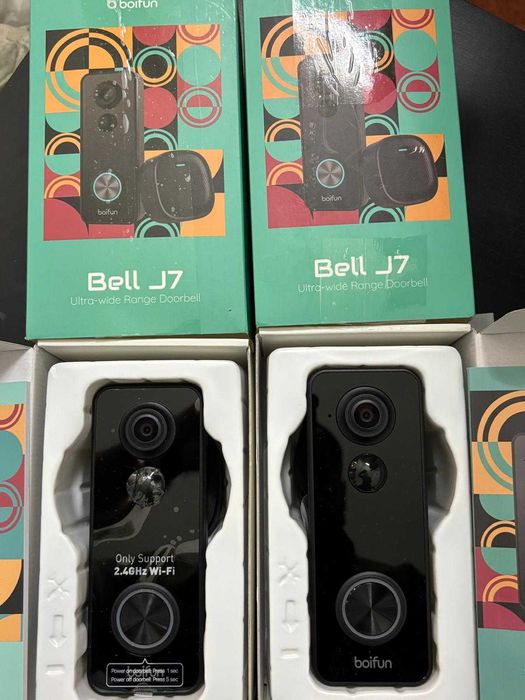 Sonerie video BOIFUN 2K wireless Wifi pentru exterior