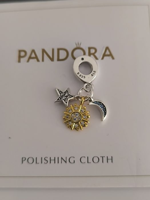 Charm Pandora Luna soare și stea