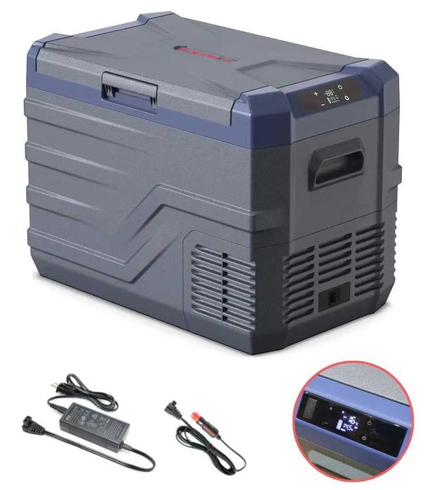 Преносим хладилник (фризер, хладилна кутия) с компресор 12V/24V 100/220V 30л,40л,50л + Подарък 4 бири кенче