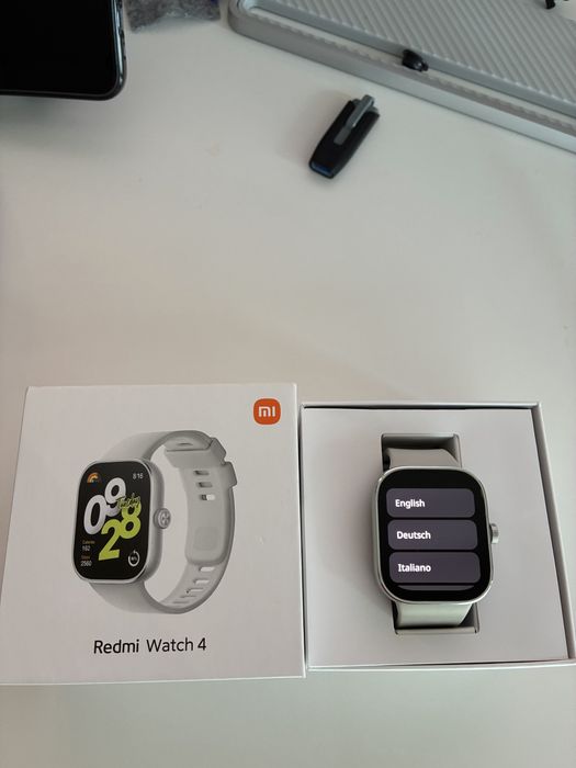 Xiaomi Redmi Watch 4 Silver Gray - ca nou, cutie completă