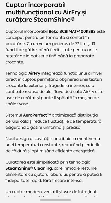 Cuptor electric  Beko + plita incorporabila +hotă