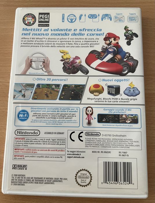 Joc Nintendo Wii Mario Kart (complet,disc impecabil)
