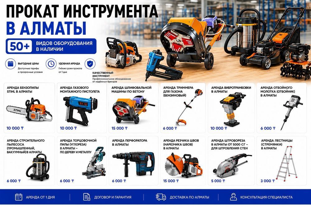 Аренда Прокат Инструментов и строительного оборудования