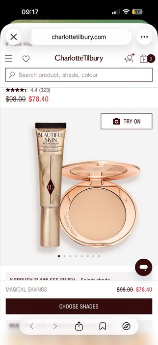 Тоналка с пудрой