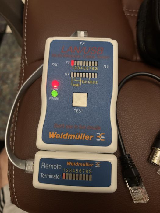 Weidmuller tester retea LAN si USB