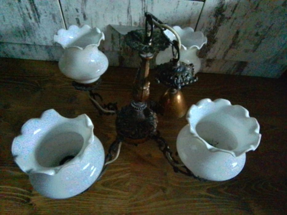 Старинен полилей  4 тела метален