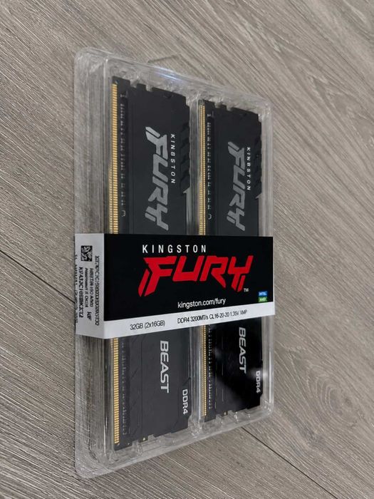 Kingston FURY Beast 32GB (2 x 16GB) PC4-25600 (DDR4-3200) 16GBit