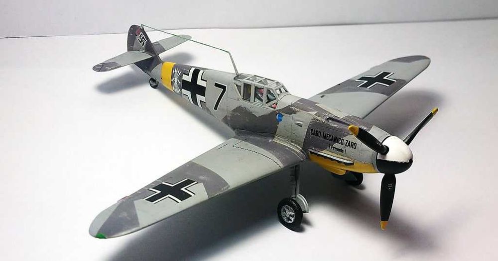 Сборная модель самолета Мессершмитт Bf 109 F-2 (Звезда, 1/48)