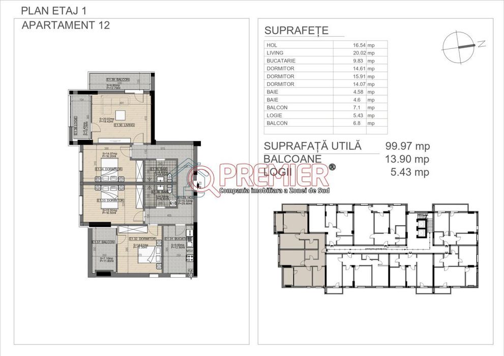 4 Camere Decomandat | Complex Premium Odei – Brâncoveanu
