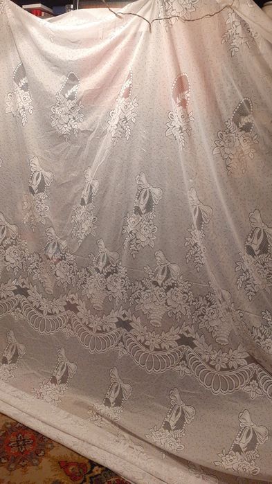 Тюль белая  полотно 5м