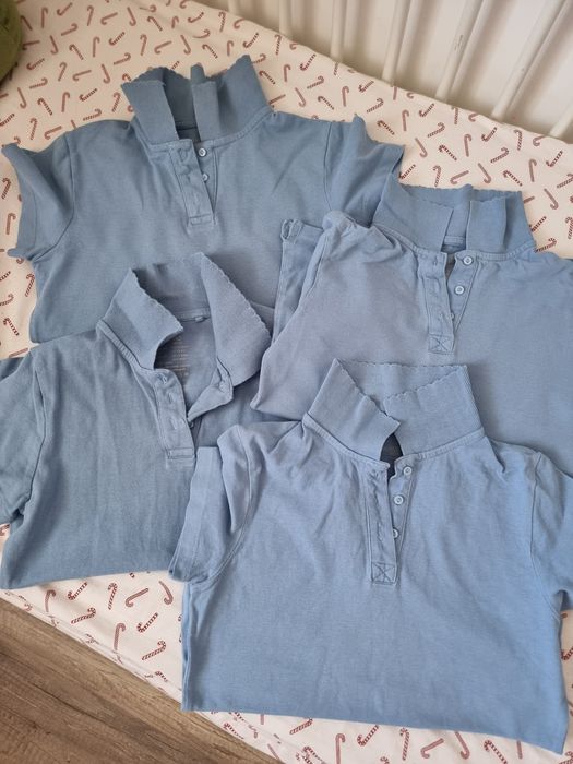 Tricou polo bleu 146-152