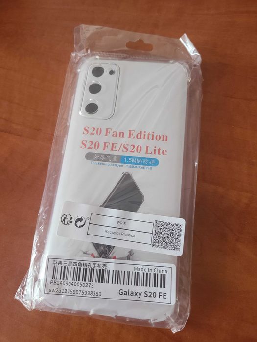 Прозрачен силиконов гръб за Samsung Galaxy S20 FE / S20 Lite