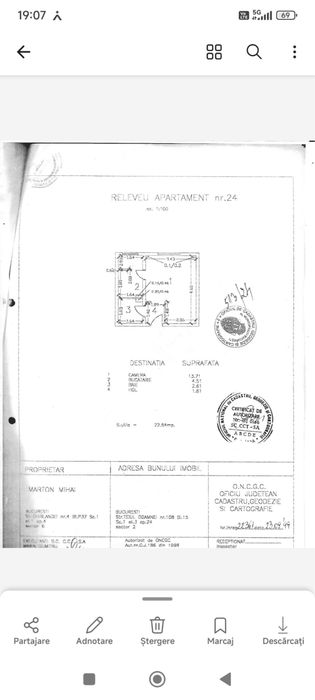 GARSONIERA STR.TEIUL DOAMNEI NR 108  Facultatea Constructii 23M