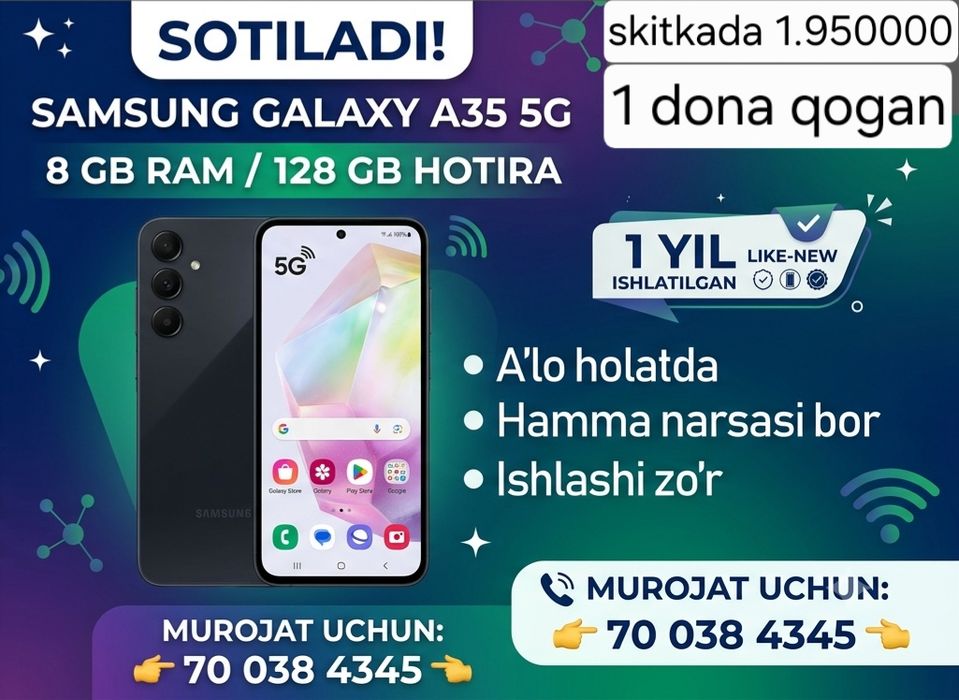Samsung a35 5g yaxshi