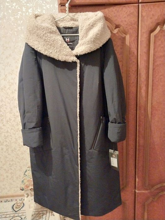 Новый пуховик верблюжий