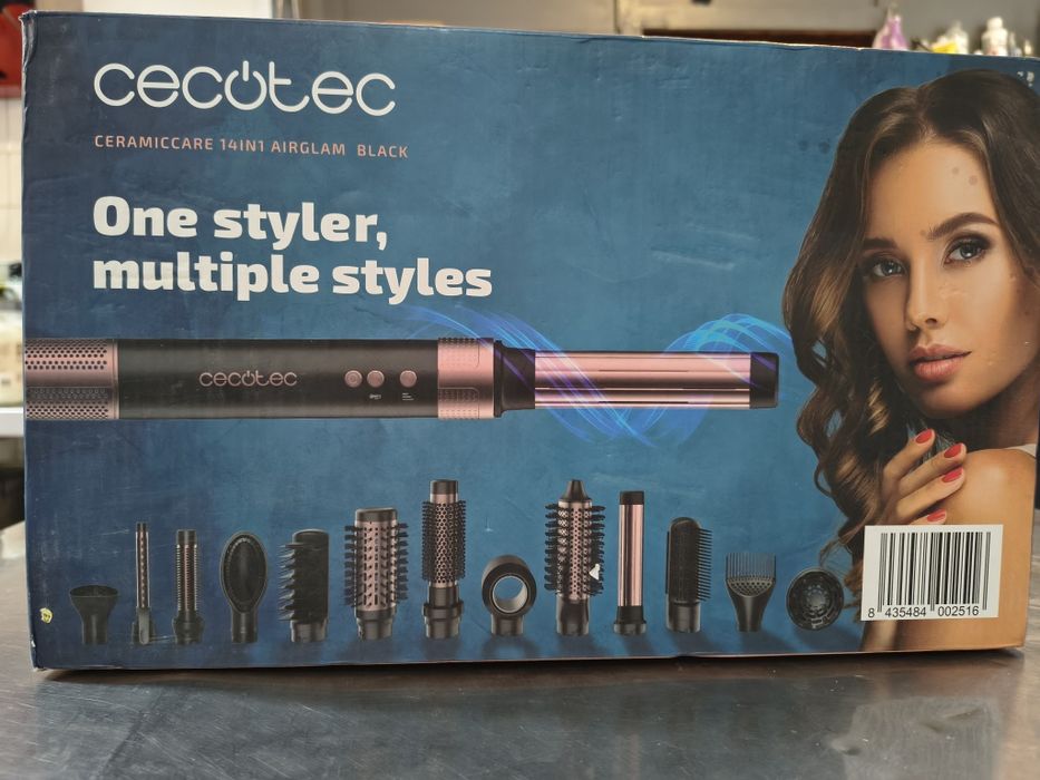 Сешоар Cecotec Coanda CeramicCare Technology 14in1 AirGlam Black 1400W