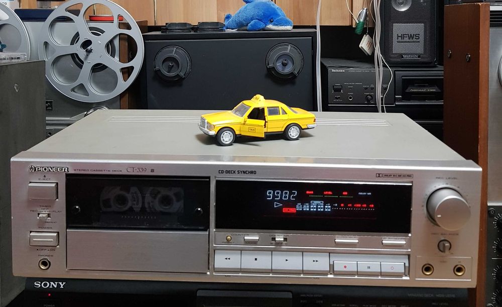Casetofon Deck Stereo Vintage PIONEER CT339 SILVER (Made in Japan)