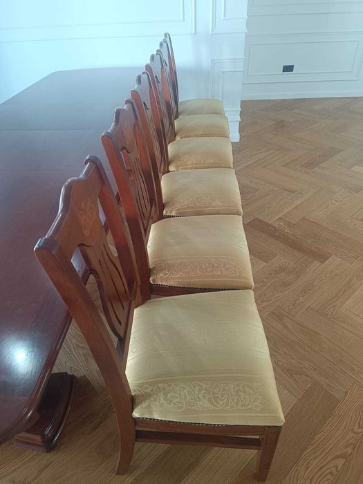 Set de 6 scaune din lemn masiv